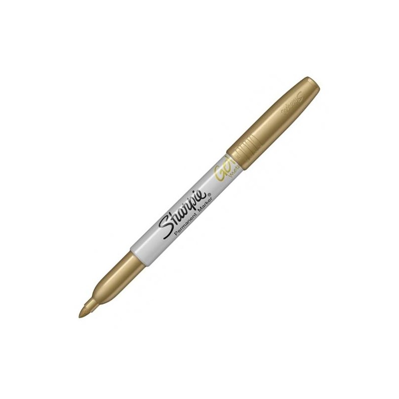 SHARPIE MARCADOR PERMANENTE METALLIC PUNTA FINA ORO
