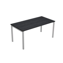 ARTEXPORT MESA ESCRITORIO 140 VENERE 160 CON 4 PATAS DE METAL 40X40MM TABLERO 22MM NEGRO-ANTRACITA (MEDIDAS 120X80)