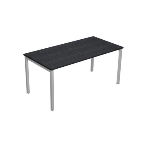 ARTEXPORT MESA ESCRITORIO 140 VENERE 160 CON 4 PATAS DE METAL 40X40MM TABLERO 22MM NEGRO-ANTRACITA (MEDIDAS 120X80)