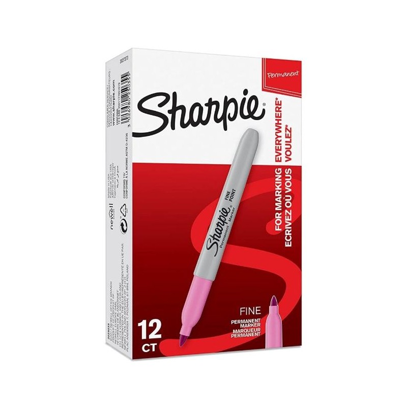 SHARPIE ROTULADOR PERMANENTE FINE ROSA