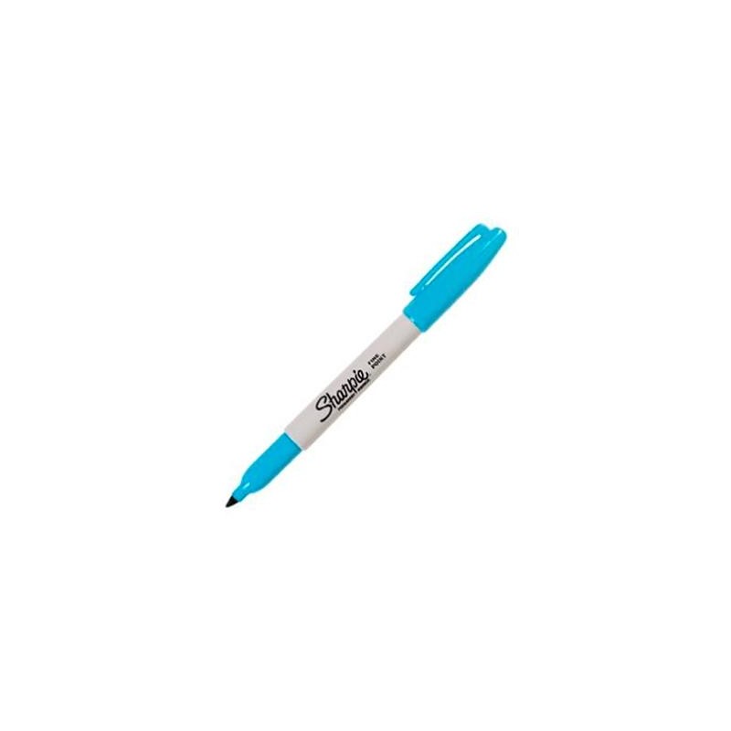 SHARPIE MARCADOR PERMANENTE PUNTA FINA AZUL TURQUESA
