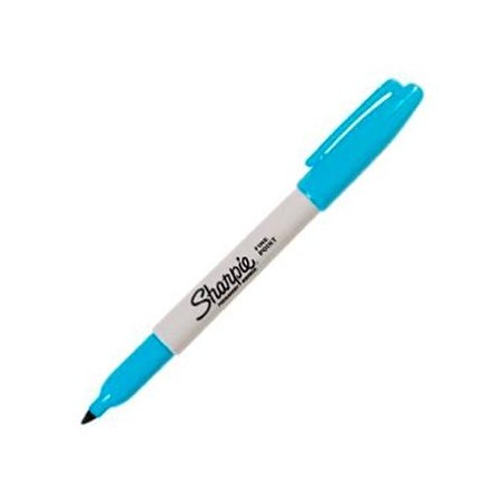 SHARPIE MARCADOR PERMANENTE PUNTA FINA AZUL TURQUESA
