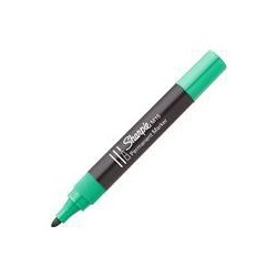 SHARPIE MARCADOR PERMANENTE VERDE M15 PUNTA REDONDA CAJA 12 UD