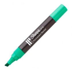 SHARPIE MARCADOR PERMANENTE W10 PUNTA BISELADA VERDE 12 UD
