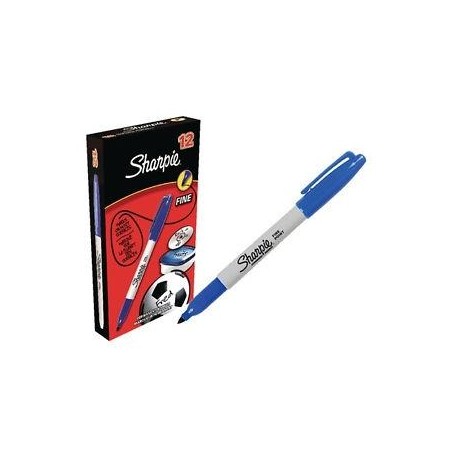 SHARPIE MARCADOR PERMANENTE FINE PUNTA REDONDA 0.9MM AZUL