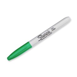 SHARPIE MARCADOR PERMANENTE FINE PUNTA REDONDA 0.9MM VERDE