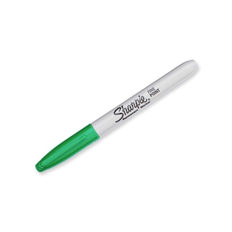 SHARPIE MARCADOR PERMANENTE FINE PUNTA REDONDA 0.9MM VERDE