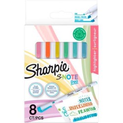 SHARPIE ROTULADORES CREATIVOS S-NOTE DUO C/SURTIDOS ESTUCHE 8 UD
