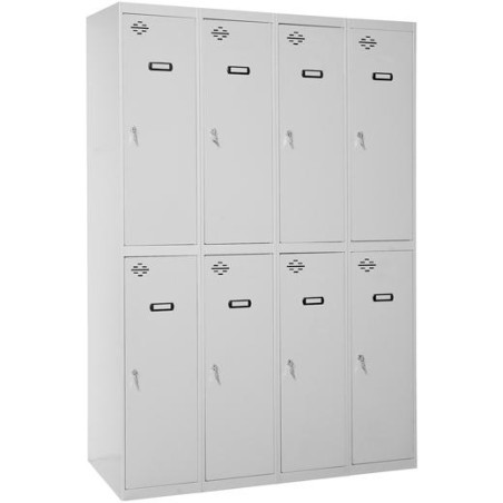 SIMONRACK TAQUILLA METÁLICA SIMONLOCKER PROF. MON. TANDEM 4/8 300 (1200) 180X120X50CM GRIS