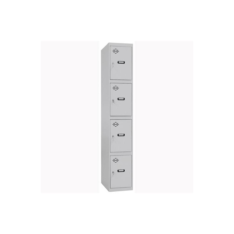 SIMONRACK CASILLERO METÁLICO SIMONLOCKER 4P MONOBLOQUE 180X50X30CM GRIS