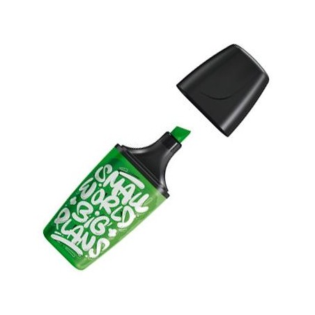 STABILO MARCADOR FLUORESCENTE BOSS MINI "SMALL WORLD BIG PLANS" VERDE CAJA 10 UD
