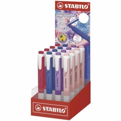 STABILO MARCADOR FLUORESCENTE SWING COOL NATURE WILDFLOWERS 4 COLORES SURTIDOS EXPOSITOR 16 UD