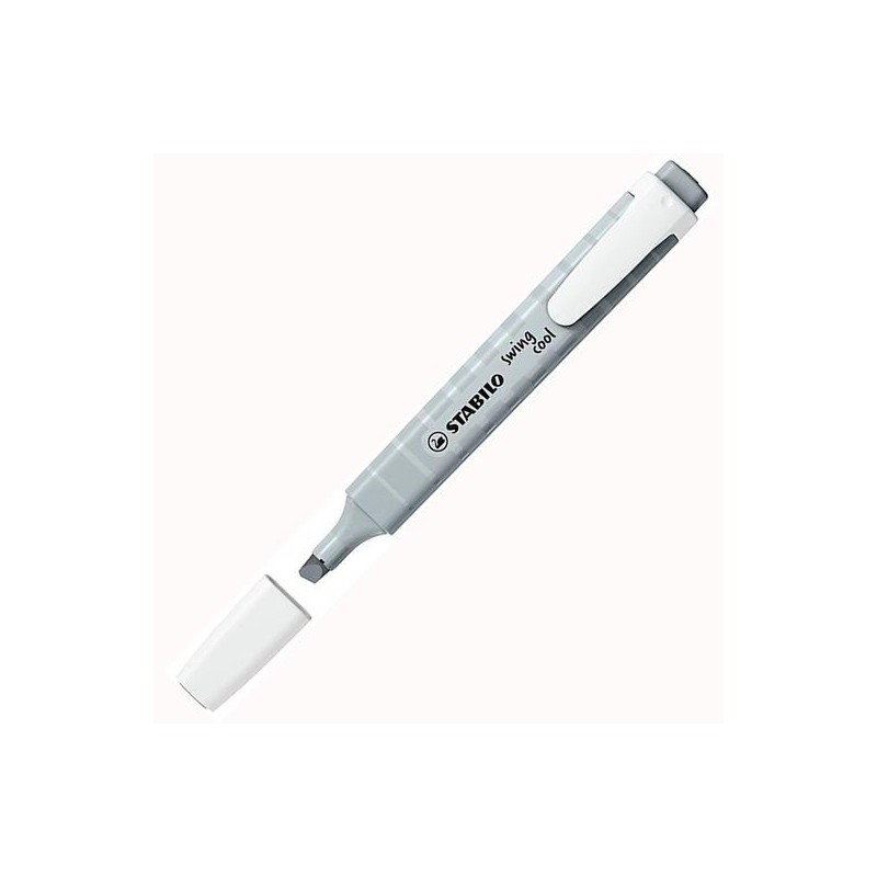 STABILO MARCADOR FLUORESCENTE SWING COOL PASTEL GRIS POLVORIENTO CAJA 10 UD