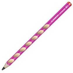 STABILO LÁPIZ GRAFITO EASYGRAPH PARA DIESTROS HB ROSA CAJA 12 UD
