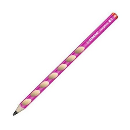 STABILO LÁPIZ GRAFITO EASYGRAPH PARA DIESTROS HB ROSA CAJA 12 UD