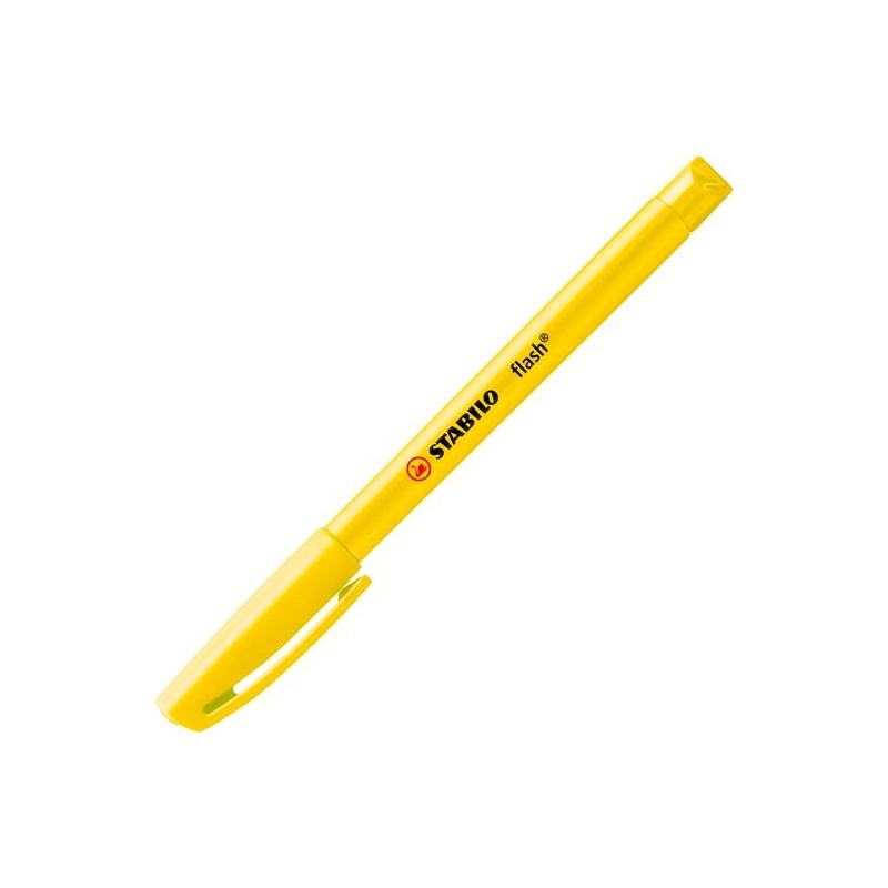 STABILO MARCADOR FLUORESCENTE FLASH AMARILLO CAJA 10 UD