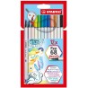 STABILO ROTULADORES PEN 68 BRUSH C/SURTIDOS ESTUCHE 12 UD
