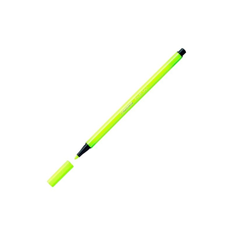 STABILO ROTULADOR PEN 68 AMARILLO FLUORESCENTE CAJA 10 UD