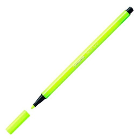 STABILO ROTULADOR PEN 68 AMARILLO FLUORESCENTE CAJA 10 UD