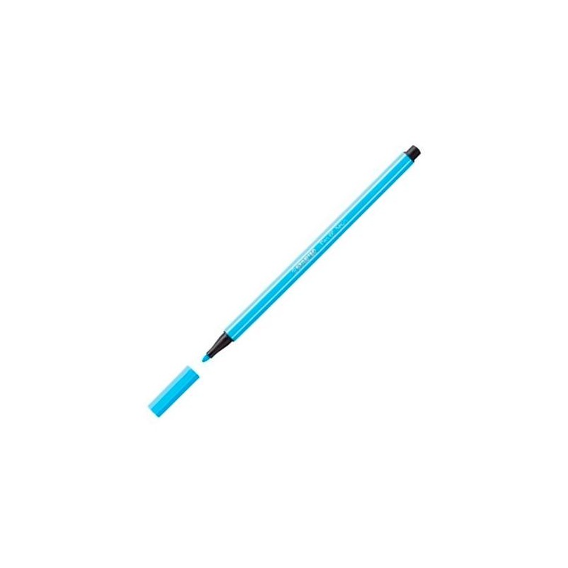 STABILO ROTULADOR PEN 68 AZUL FLUORESCENTE CAJA 10 UD