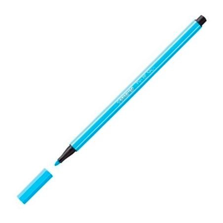 STABILO ROTULADOR PEN 68 AZUL FLUORESCENTE CAJA 10 UD
