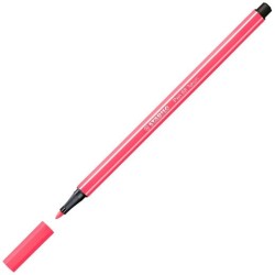STABILO ROTULADOR PEN 68 ROJO FLUORESCENTE CAJA 10 UD