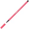 STABILO ROTULADOR PEN 68 ROJO FLUORESCENTE CAJA 10 UD