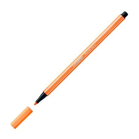 STABILO ROTULADOR PEN 68 NARANJA FLUORESCENTE CAJA 10 UD