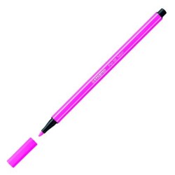 STABILO ROTULADOR PEN 68 ROSA FLUORESCENTE CAJA 10 UD