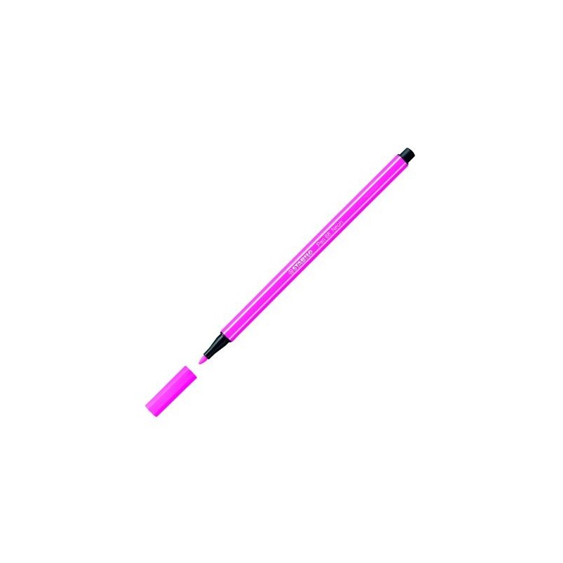 STABILO ROTULADOR PEN 68 ROSA FLUORESCENTE CAJA 10 UD