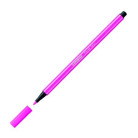 STABILO ROTULADOR PEN 68 ROSA FLUORESCENTE CAJA 10 UD