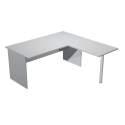 ARTEXPORT MESA ESCRITORIO PRESTO PATAS PANEL LATERAL 160 + ALA LATERAL 79X60 GRIS
