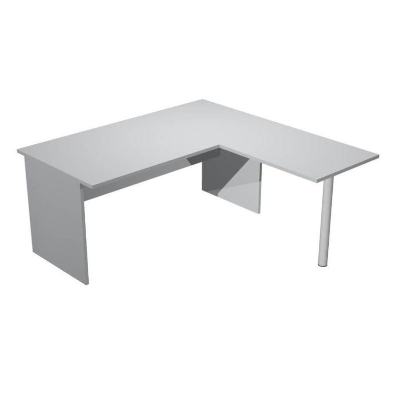 ARTEXPORT MESA ESCRITORIO PRESTO PATAS PANEL LATERAL 160 + ALA LATERAL 79X60 GRIS