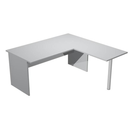 ARTEXPORT MESA ESCRITORIO PRESTO PATAS PANEL LATERAL 160 + ALA LATERAL 79X60 GRIS
