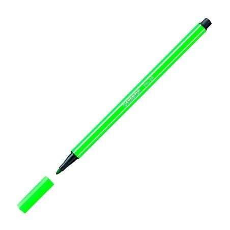 STABILO ROTULADOR PEN 68 VERDE HOJA CAJA 10 UD