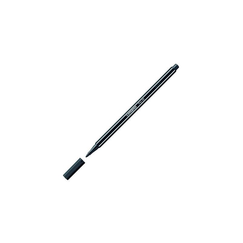 STABILO ROTULADOR PEN 68 NEGRO CAJA 10 UD
