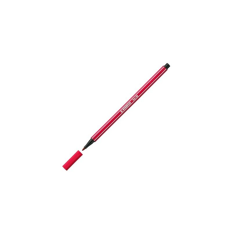 STABILO ROTULADOR PEN 68 ROJO OSCURO CAJA 10 UD