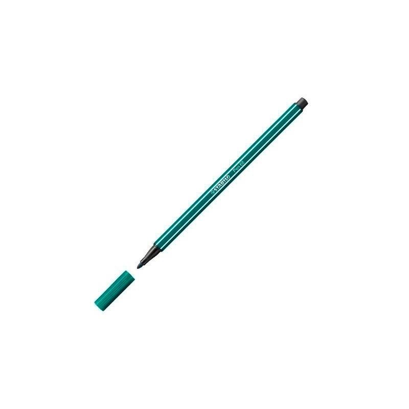 STABILO ROTULADOR PEN 68 VERDE TURQUESA CAJA 10 UD