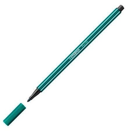 STABILO ROTULADOR PEN 68 VERDE TURQUESA CAJA 10 UD