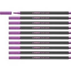 STABILO ROTULADOR PEN 68 METALLIC ROSA METÁLICO CAJA 10 UD