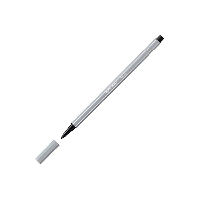STABILO ROTULADOR PEN 68 GRIS MEDIO CAJA 10 UD