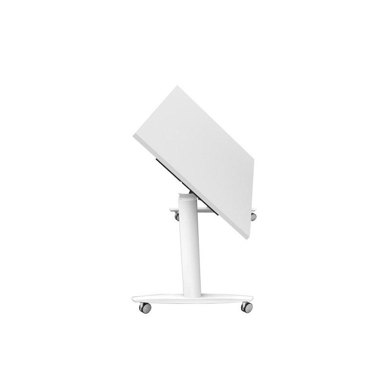 ARTEXPORT MESA MULTIFUNCIONAL TAXI 120 PATAS DE METAL CON RUEDAS Y TAPA ABATIBLE DE 25MM BLANCO