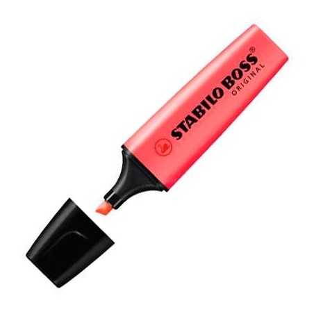 STABILO MARCADOR FLUORESCENTE BOSS ORIGINAL ROJO