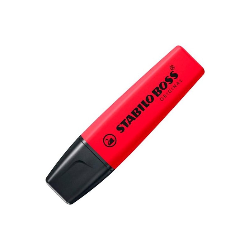 STABILO MARCADOR FLUORESCENTE BOSS ORIGINAL ROJO REAL