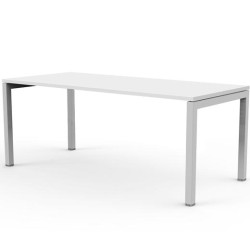 ARTEXPORT MESA ESCRITORIO 120 VENERE 60 CON 4 PATAS DE METAL 40X40MM TABLERO DE 22MM BLANCO