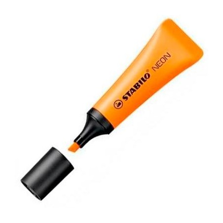 STABILO MARCADOR FLUORESCENTE NEON NARANJA CAJA 10 UD