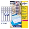 AVERY ETIQUETAS ADHESIVAS MINI 38,1X21,2 LÁSER PARA ENVÍOS 65 X 25H TRANSPARENTES