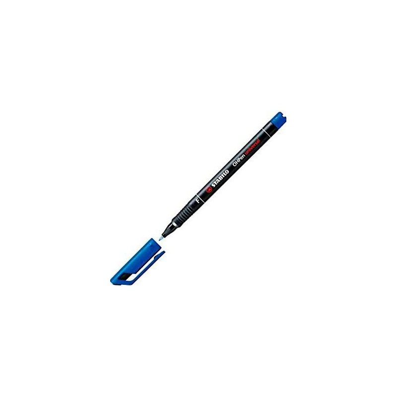 STABILO MARCADOR PERMANENTE OHPEN UNIVERSAL F PUNTA FINA 0.7MM AZUL