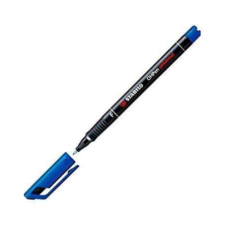 STABILO MARCADOR PERMANENTE OHPEN UNIVERSAL F PUNTA FINA 0.7MM AZUL