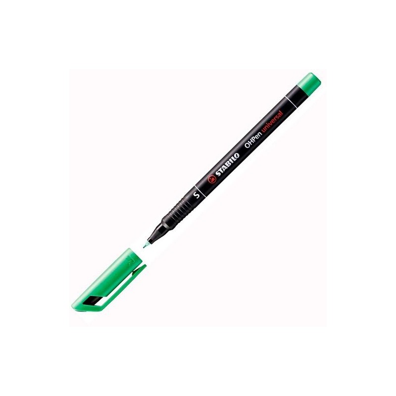 STABILO MARCADOR PERMANENTE OHPEN UNIVERSAL M PUNTA MEDIA 1.0MM VERDE